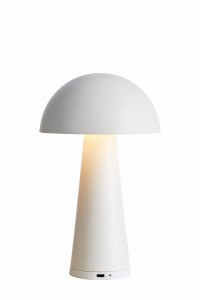 FUNGI Ładowana Stołowa Matowa Biała B/O