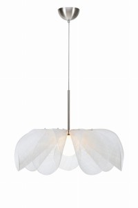 STYRKA Wisząca 1L 75cm Nikiel Satynowy/Biała