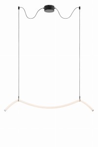 MELT Wisząca LED Biała/Czarna