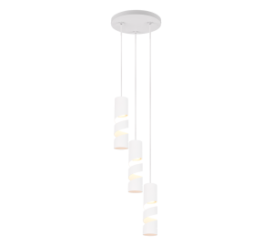 STREAM 364030331 lampa wisząca spiralki białe 3xGU10 wykończenie białe