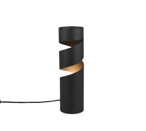 STREAM 564000132 lampa stołowa spiralka czarna 1xGU10
