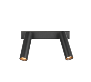 AMBALA 849210232 czarna lampa sufitowa ścienna regulowane reflektorki LED 2x5,5W DIM CCT