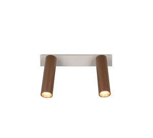 AMBALA 849210265 beżowo-kawowa lampa sufitowa ścienna regulowane reflektorki LED 2x5,5W DIM CCT