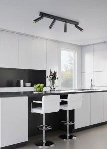 AMBALA 849210432 czarna lampa sufitowa ścienna regulowane reflektorki LED 4x5,5W DIM CCT