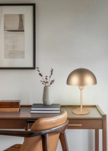 NOLA 506200165 lampa stołowa kawowy grzybek / kopuła fi 20cm 1xE14