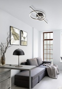 NOLA 506290132  lampa stołowa czarny grzybek / kopuła fi 30cm 1xE27