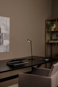 LAVALE 44501/03/30 lampa biurkowa stołowa czarna LED 3W 2700K ściemniacz dotykowy na obudowie lampy