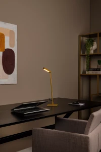 LAVALE 44501/03/44 lampa biurkowa stołowa żółta LED 3W 2700K ściemniacz dotykowy na obudowie lampy