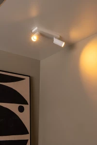 CLUBS 09939/02/31 spot podwójny regulowany biały 2xGU10 tubka ryflowana