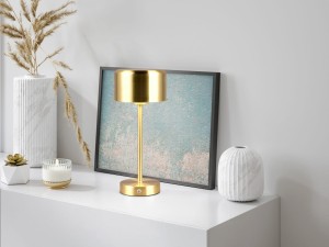 JEFF R59151108 mobilna lampa stołowa LED 1,5W 3000K mosiądz mat ładowanie USB-C