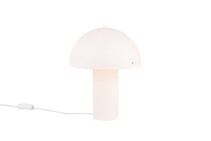 SETA R51361031 lampa stołowa biała kopuła z prześwitami grzybek  E14