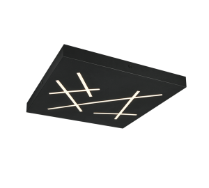 SNIP 630810132 nowoczesny czarny plafon LED 24W 2700 - 6500K 3stepDim + pilot