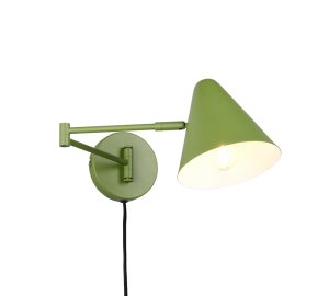 COSIMA 263970115 kinkiet regulowany zielony 1xE14 łamane ramię