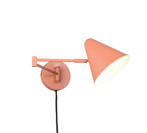 COSIMA 263970140 kinkiet regulowany morelowy 1xE14 łamane ramię