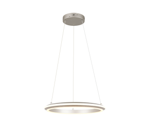 AMADOR lampa wisząca nikiel mat ring fi 45cm LED 34W CCT 3stepDIM TRIO 331010107
