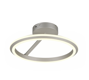 AMADOR 635510107 lampa sufitowa nikiel mat ring fi 45cm LED 34W CCT 3stepDIM