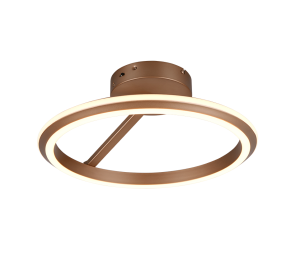 AMADOR 635510165 lampa sufitowa kawowa ring fi 45cm LED 34W CCT 3stepDIM