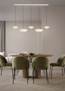 KEATON 340210576 lampa wisząca na listwie LED 50W CCT 3stepDim wykończenie ciepły szary / kawowy