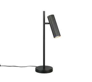 SOKA 567700132 lampa biurkowa czarna ryflowana tuba 1xGU10 regulowana