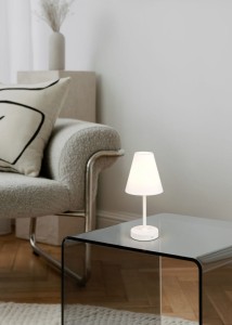 KENNY R53621101 lampa przenośna biała z białym abażurem LED 1,5W 3000KDIM ładowanie USB-C 