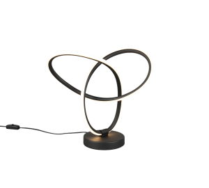 LANDO R53591132 nowoczesna czarna lampa stołowa LED 8W 3000K