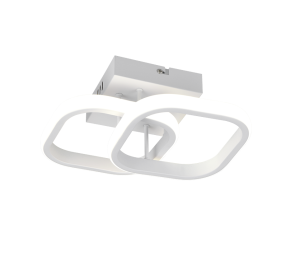 KASIA R63531931 lampa sufitowa dwa białe kwadraty LED 7W 4000K