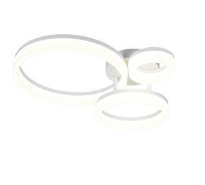 SCOPE R63601331 lampa sufitowa trzy białe ringi fi 13cm, 23cm i 33cm LED 32W 4000K