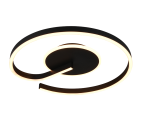 CALLE R63631132 lampa sufitowa czarna spirala LED 21W CCT 3stepDim
