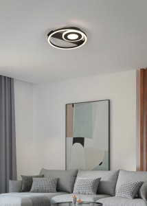 HORUS R63671132 nowoczesna lampa sufitowa czarna LED 22W 3000K