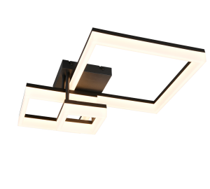 CAMINO R65771332 lampa sufitowa 66cm czarne kwadraty LED 32W 3000K