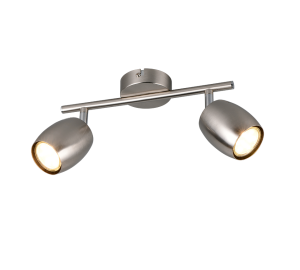 NANCY R86262007  regulowana lampa ścienna sufitowa nikiel mat 2xGU10