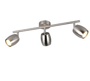 NANCY R86263007 regulowana lampa ścienna sufitowa nikiel mat 3xGU10