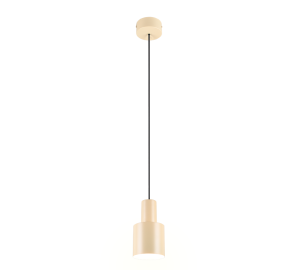 AGUDO 319400144 lampa wisząca metalowy klosz beżowy 1xE27