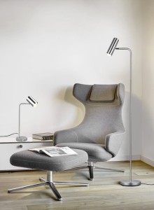 MARLEY 412400107 lampa podłogowa nikiel mat regulowana 1xGU10