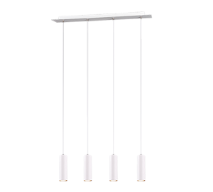 MARLEY 312400401 lampa wisząca nad stół białe tubki 4xGU10