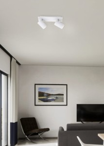 MARLEY 802400201 listwa biała z regulowanymi tubkami 2xGU10