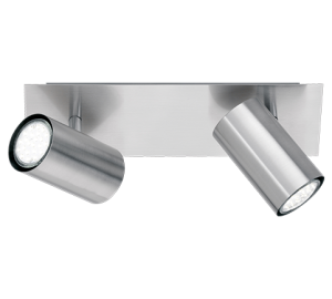 MARLEY 802400207 listwa nikiel mat z regulowanymi tubkami 2xGU10