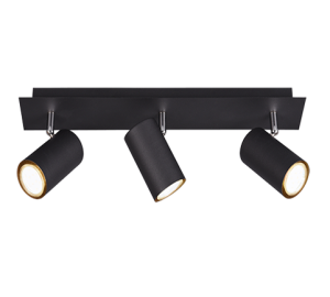 MARLEY 802400332 listwa czarna z regulowanymi tubkami 3xGU10