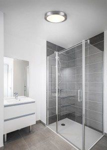 CONDUS 6801011-07 plafon łazienkowy okrągły nikiel mat fi 31,5cm 1xE27 IP44