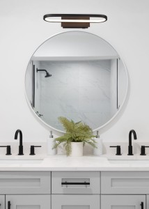 GIANNI 283770132 kinkiet nad lustro czarny mat LED 17W IP44 40cm