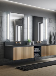 FABIO 283811206 lampa ścienna 120cm chrom hermetyczna LED 20W 3000K IP44