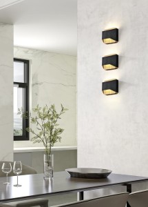 ARINO 224810132 kinkiet czarny z elementem drewna LED 4,3W 3000K 3stepDIM