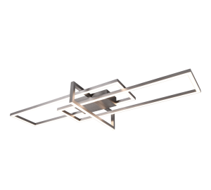 SALINAS 620310307 lampa sufitowa prostokąty nikiel mat LED 34W 3000K 3stepDIM