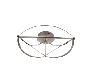 CHARIVARI 621290107 nowoczesna lampa sufitowa nikiel mat LED 42W 3000K 3stepDIM