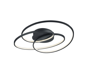 GALE 673916032 lampa sufitowa serpentyna czarny mat LED 38,5W 3000K 3stepDIM