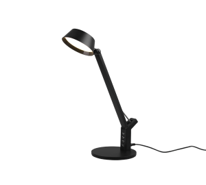 AVA 523090132 lampa biurkowa czarna LED 5,2W CCT DIM ładowarka USB i USB-C
