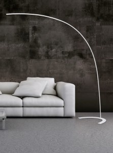 SHANGHAI 427511801 lampa podłogowa biała długi łuk LED 18W 3000K DIM