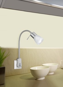 LEVISTO 891010107 regulowana lampa do gniazdka klosz alabaster  LED 4,9W E14 3000K 3stepDim