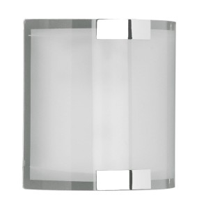 DIVO 2522011-06 kinkiet z giętego mlecznego szkła 1xE14 wykończenie chrom