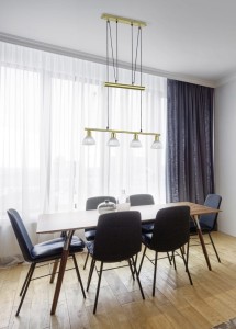 LEVISTO 371010408 lampa wisząca mosiądz mat klosze alabaster LED 4x4,9W E14 3000K płynna regulacja wysokości